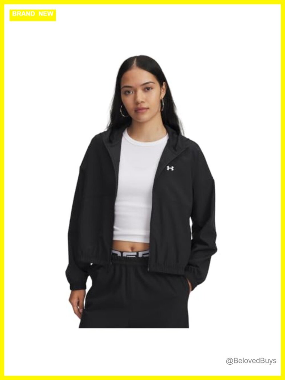 Woven Hooded Jacket Lightweight Water Repellent 4-Way Stretch